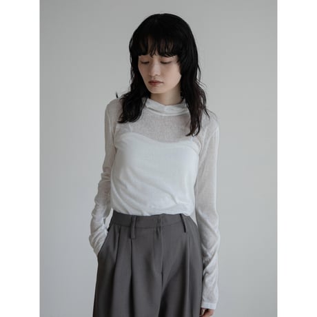 《予約販売》sheer hoodie tops/2colors_nt2256