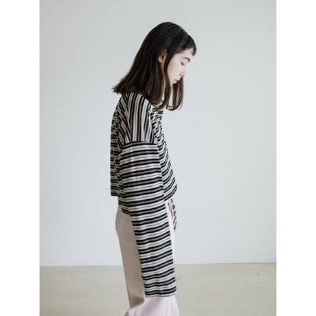 《予約販売》croped border tops_nt2585