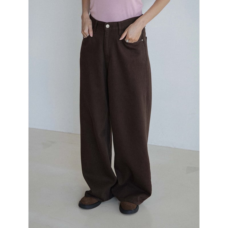 予約販売》mannish brown pants_np1149 | NOKCHA