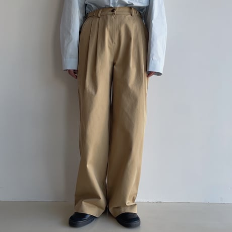 《予約販売》side buckle tuck pants/2colors_np0952