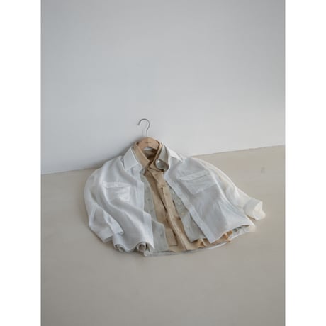 《予約販売》material sheer shirt/3colors_nb0276