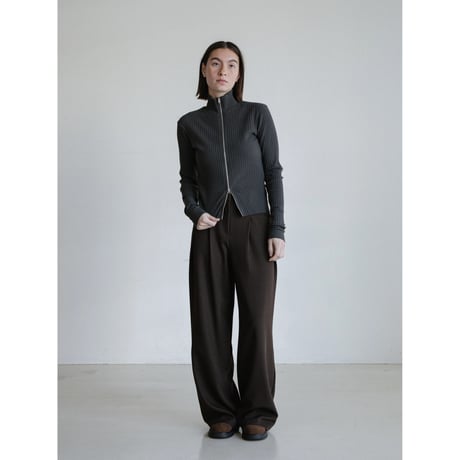 《予約販売》front accent tuck wide pants/2colors_np1203
