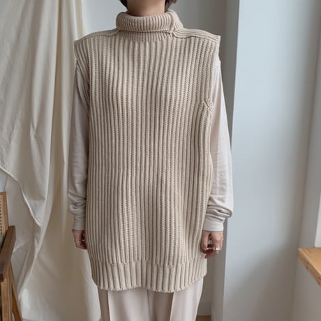 ✳︎予約販売✳︎wool blend high neck tee_nt0100