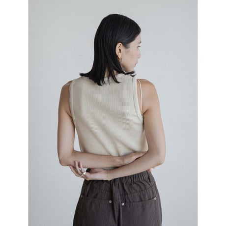 《予約販売》accent material tanktop/2colors_nt2367