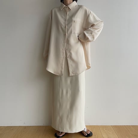 【nokcha original】material pocket shirt/2colors_nb0193