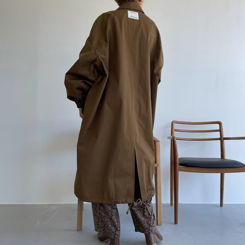 nokcha original】long coach jacket/brown_no0165