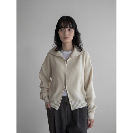 《予約販売》quality zip knit cardigan/2colors_no0398