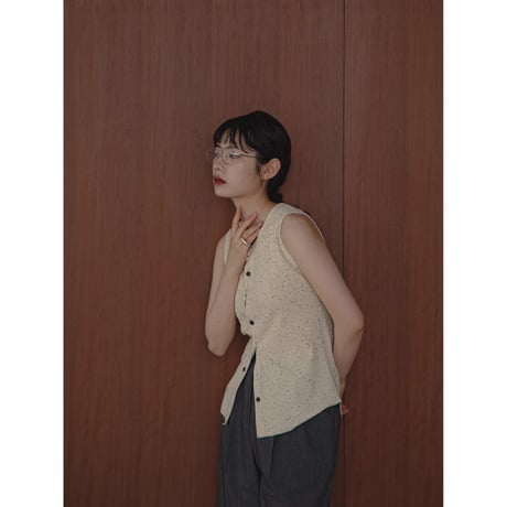 【NOKCHA original】accent botan tanktop/3colors_nt2058