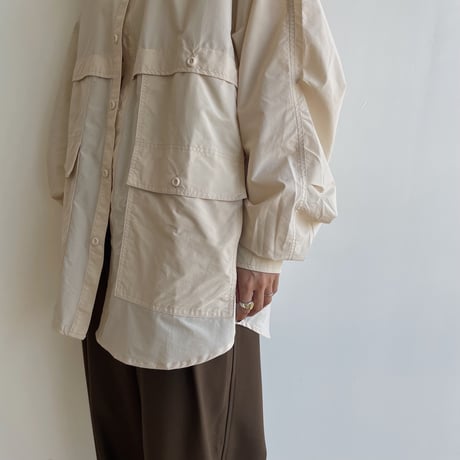 新品 / nokcha / accent jacquard long shirt