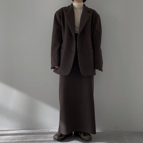 《予約販売》material warm long skirt/2colors_ns0087
