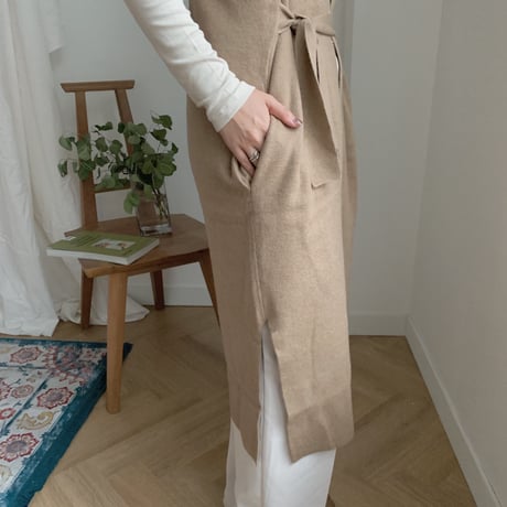 ✳︎予約販売✳︎knit long gilet/2colors_no0016