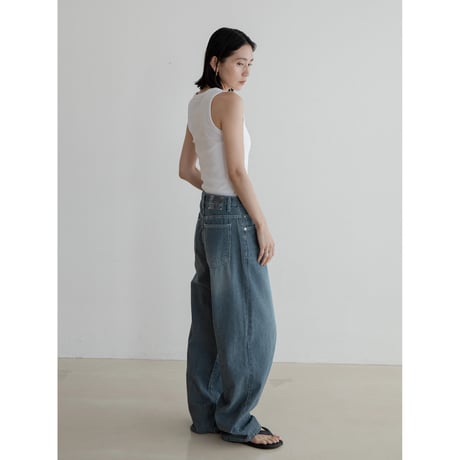 《予約販売》stripe rétro jeans/2colors_nj0136