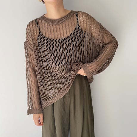 《予約販売》mesh loose knit/3colors_nt0921