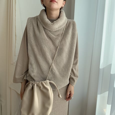 ✳︎予約販売✳︎neck far vest/2colors_nt0141