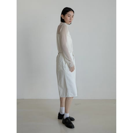 《予約販売》accent hem sheer tops/3colors_nt2243