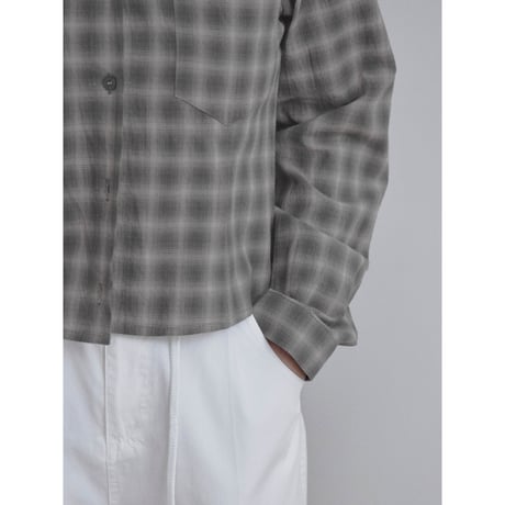 《予約販売》check minimal shirt_nb0361