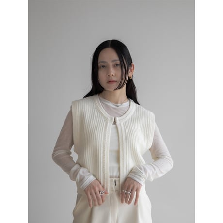 《予約販売》jacquard knit vest/2colors_nt2038