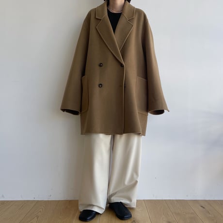 【nokcha original】HAND MADE tailored middle coat/beige_no0306