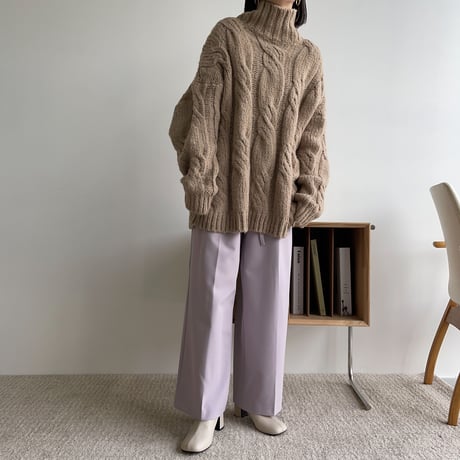 《予約販売》twist cable over knit_nt1224