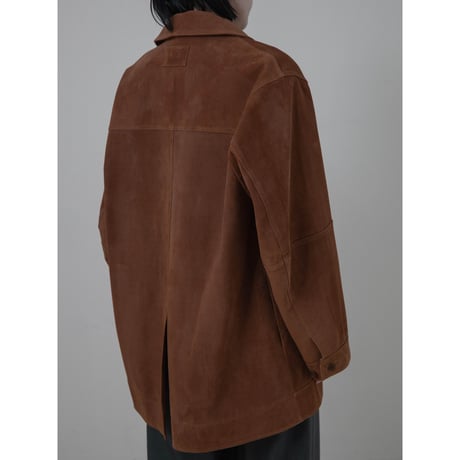 - AUTHENTIC series - real suède rich jacket/camel_an0037