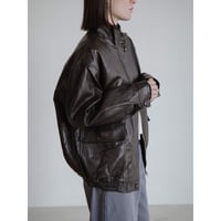 《予約販売》mannish glossy leather like jacket/2colors_no0507