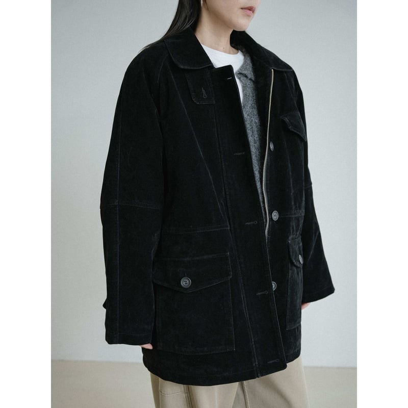 NOKCHA quilting liner real suède jacket 予約販売》quilting linner suède middle jacket/2colo