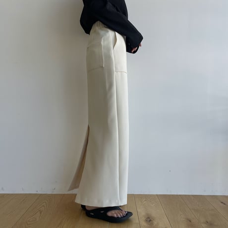 【nokcha original】material long skirt/2colors_ns0086