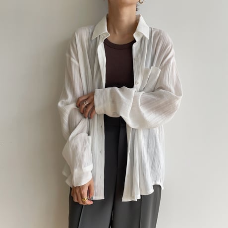 《予約販売》rincl over sheer shirt/2colors_nb0077