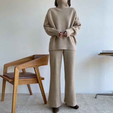《予約販売》knit daily lib pants/2colors_np0514