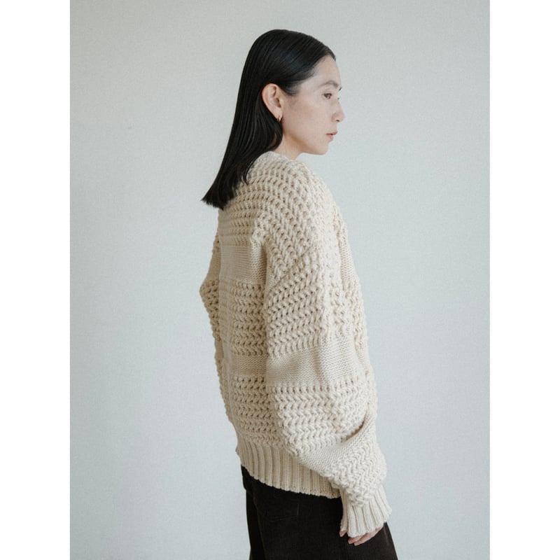 予約販売》2way zip knit cardigan/2colors_nt2437 | N