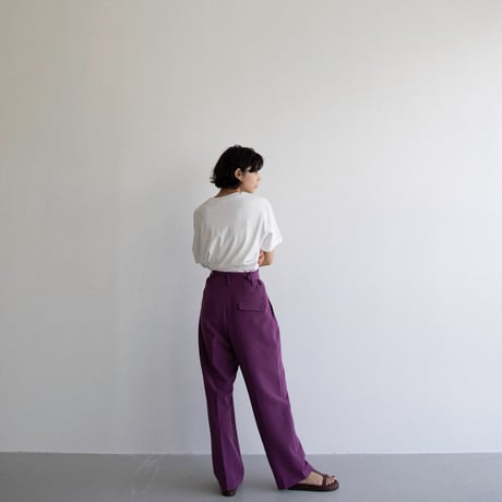 【nokcha original】waist pants/grape_np0596