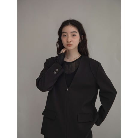 【nokcha original】accent zip jacket/2colors_no0363