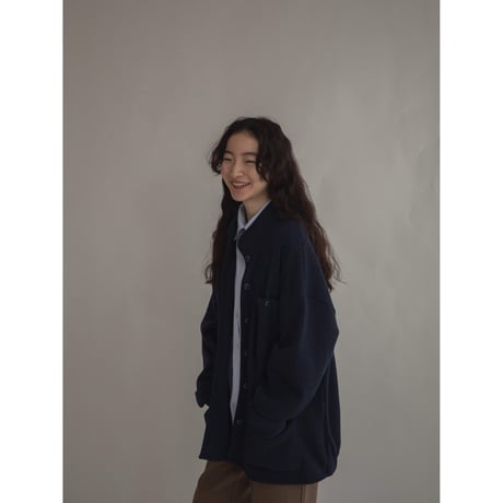 【nokcha original】material pocket cardigan/2colors_no0362