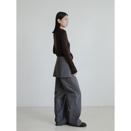 《予約販売》sheer lib button fly tops/4colors_nt2394