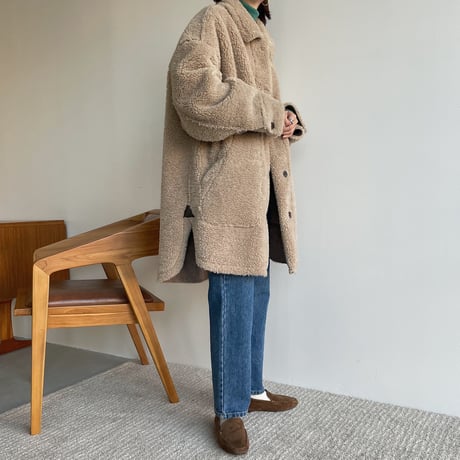 【nokcha original】boa mouton jacket/beige_no0186