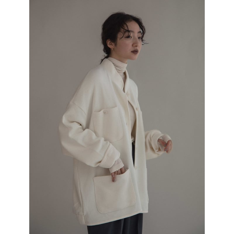 nokcha original】material pocket cardigan/2colo