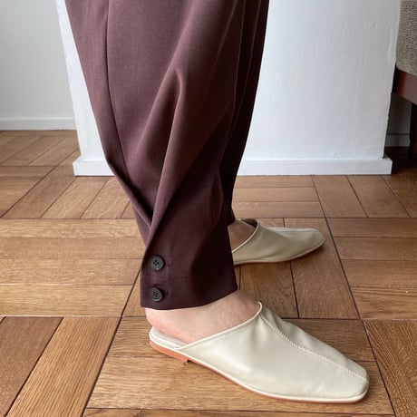 【nokcha original】tuck color pants/purple_np0347