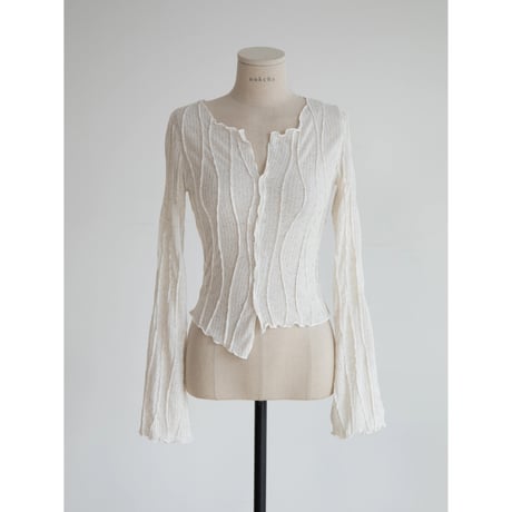 《予約販売》sheer accent knit tops/2colors_nt2384