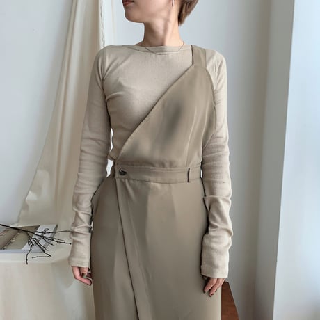 【nokcha original】docking all-in-one/khaki beige_np0157