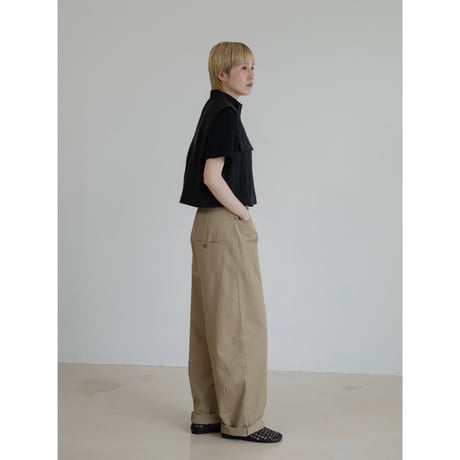 - AUTHENTIC series - material linen vest/black_an0042