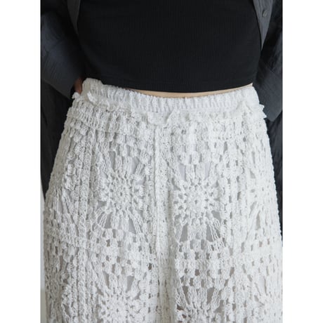 《予約販売》crochet knit pants_np1123
