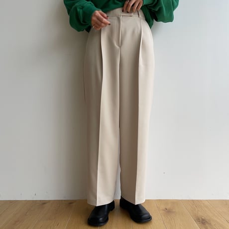 《予約販売》one tuck slacks pants/2colors_np0737