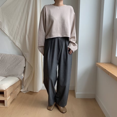 ✳︎予約販売✳︎wrap crop pants/2colors_np0062