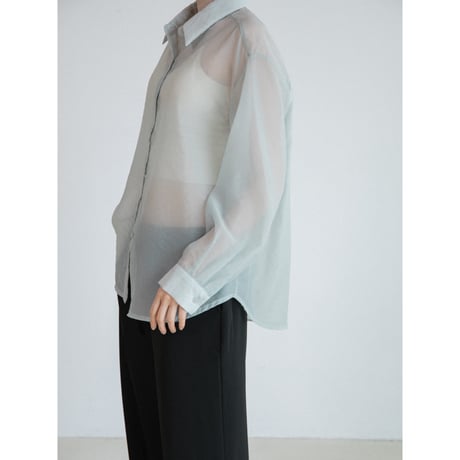 《予約販売》sheer nuance shirt/2colors_nb0391