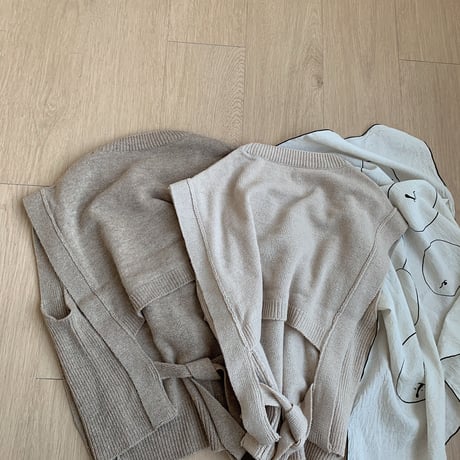 ✳︎予約販売✳︎ back string vest/2colors_nt0190