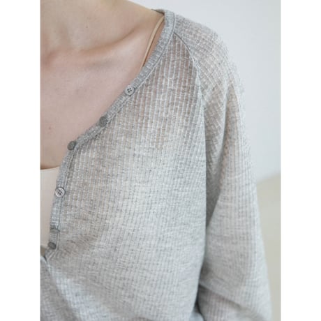 《予約販売》sheer lib button fly tops/2colors_nt2600