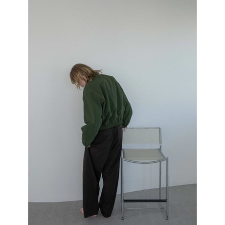 - AUTHENTIC series - neck string jumper/green_an0032