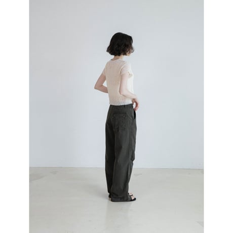 《予約販売》mesh knit minimal tee/2colors_nt2592