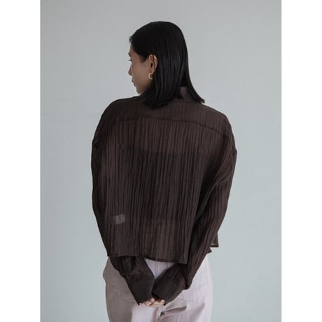 《予約販売》rincl cropped sheer shirt/3colors_nb0315