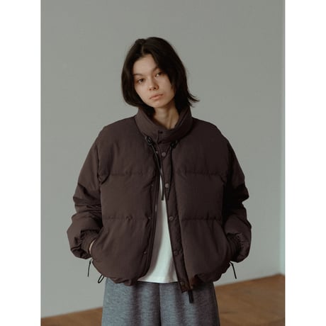 【 RESTOCK 】【NOKCHA original】mannish down jacket/ash brown_no0476